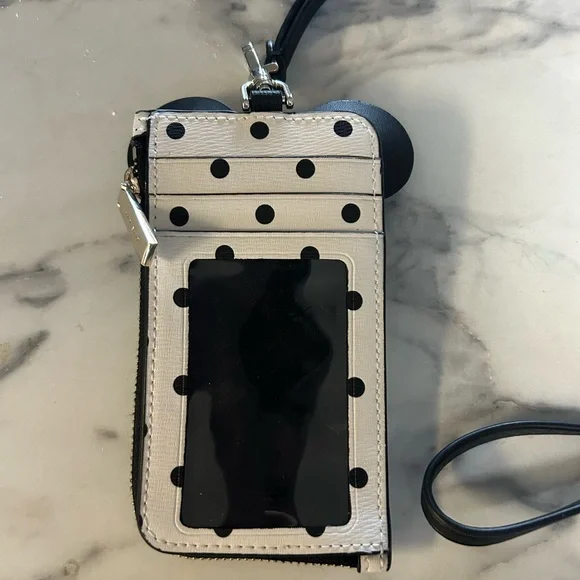 Kate Spade Polka Dot Minnie Mouse wristlet - Picture 3 of 4